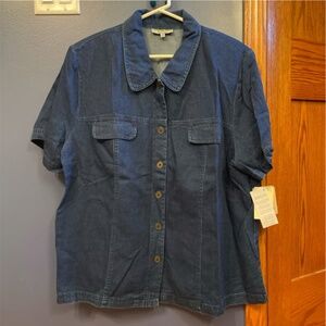 Cynthia Max Denim Top